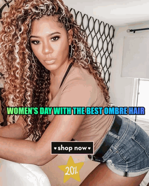 women 's day with the best ombre hair advertisement