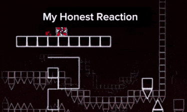 a video game with the words my honest reaction on the top