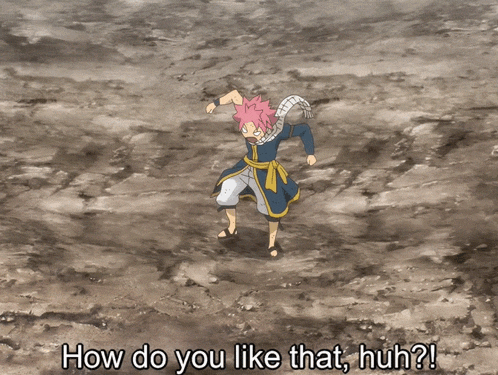 a cartoon character says how do you like that huh ?