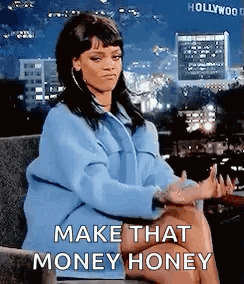 Rihanna Money GIF - Rihanna Money Bills GIFs
