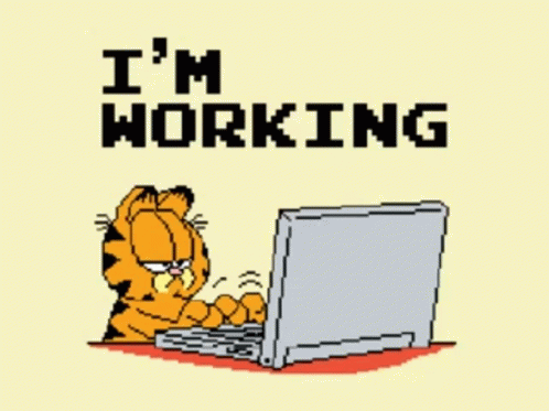 Working Garfield GIF - Working Garfield Pc GIFs