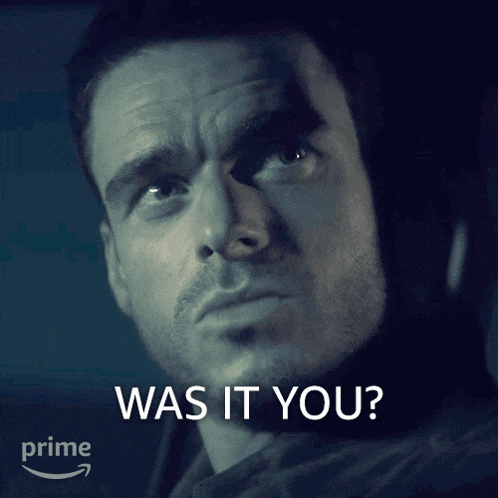 a close up of a man 's face with the words " was it you " below him