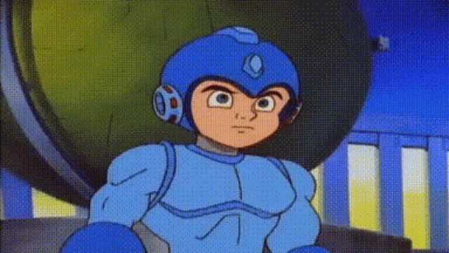 Mega Man Capcom GIF - Mega Man Capcom Raise Arms GIFs