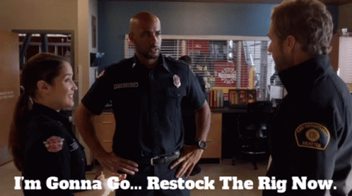 Station19 Andy Herrera GIF - Station19 Andy Herrera Im Gonna Go Restock The Rig Now GIFs