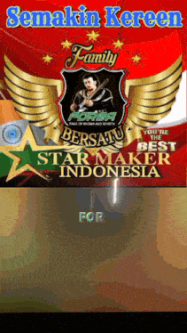 a poster that says semakin keren family on it