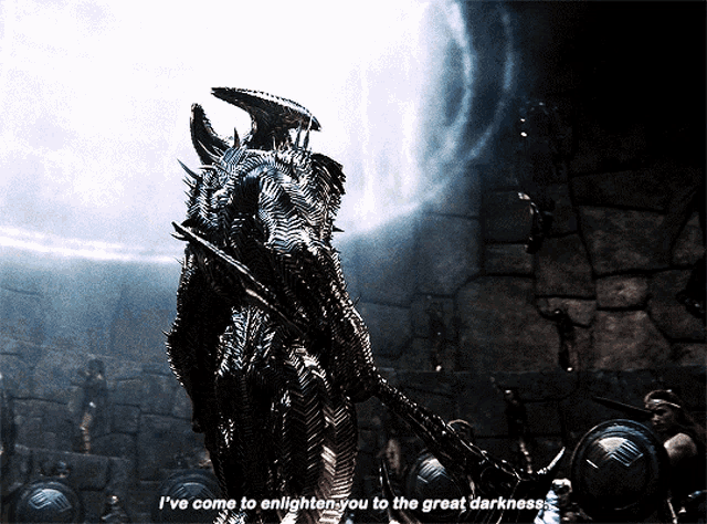 Justice League Steppenwolf GIF - Justice League Steppenwolf Ive Come To Enlighten You To The Great Darkness GIFs