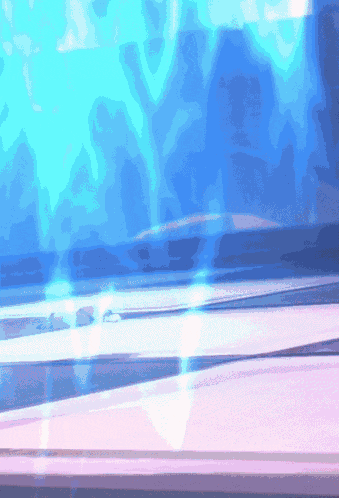 a blue background with a purple border and a white border
