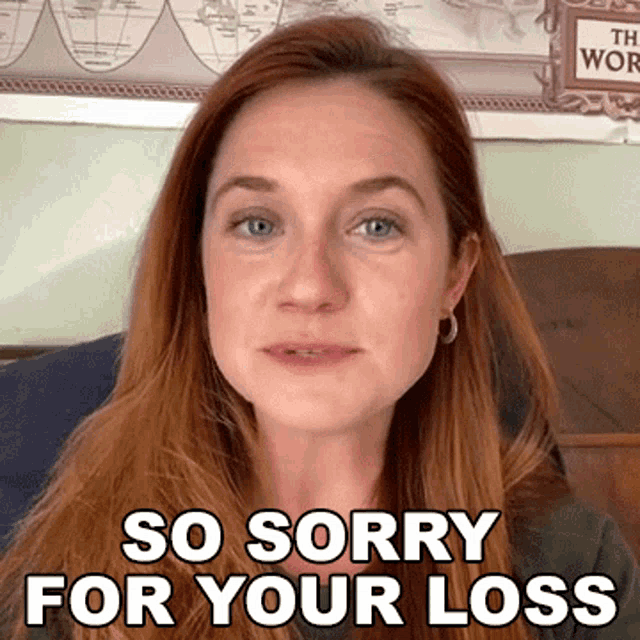 So Sorry For Your Loss Bonnie Wright GIF - So Sorry For Your Loss Bonnie Wright Cameo GIFs