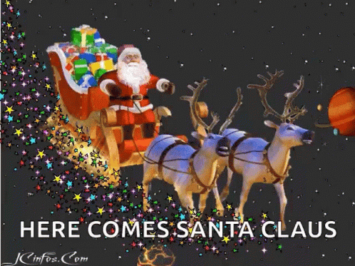 Santa Sleigh GIF - Santa Sleigh Christmas GIFs