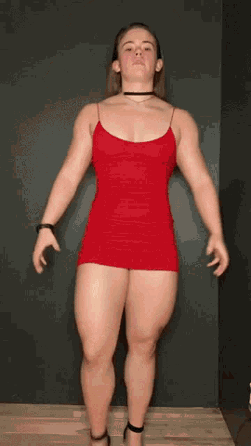 Dylan Crenshaw Muscles GIF - Dylan Crenshaw Muscles Red Dress For Women GIFs