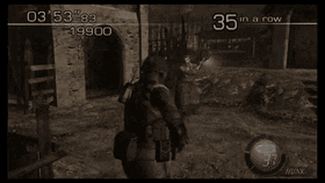 a video game with the number 35 in a row at the bottom