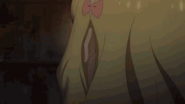 a close up of a girl with yellow eyes