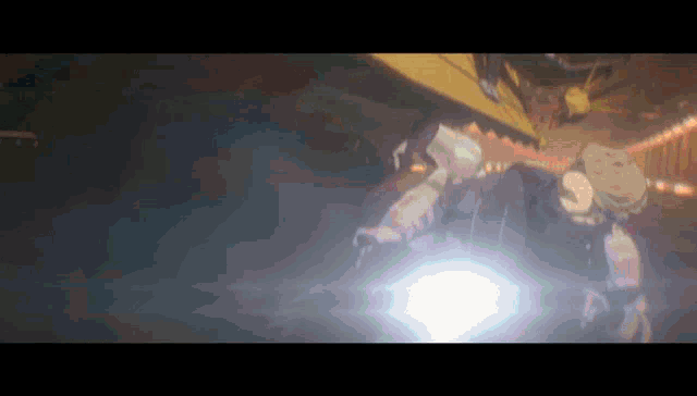 a computer generated image of a robot with a light coming out of its mouth