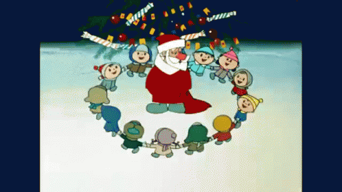 хоровод новыйгод дедмороз зима GIF - Ded Moroz New Year Santa GIFs