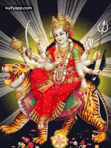 Goddess Durga.Gif GIF