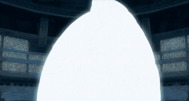 a white circle is in the middle of a room