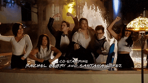 Glee Chums GIF