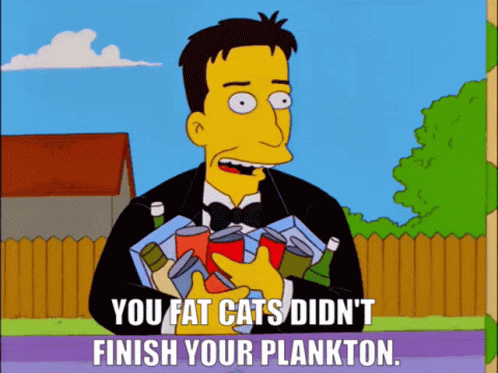 Simpsons Fat Cats GIF - Simpsons Fat Cats Plankton GIFs