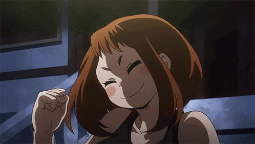 a close up of a cartoon character with her mouth open