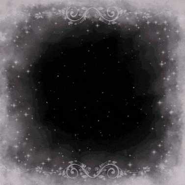 a black background with swirls and stars on it