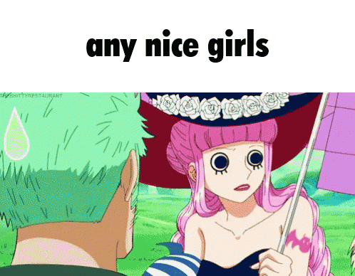 a cartoon of a girl holding an umbrella and the words any nice girls above her