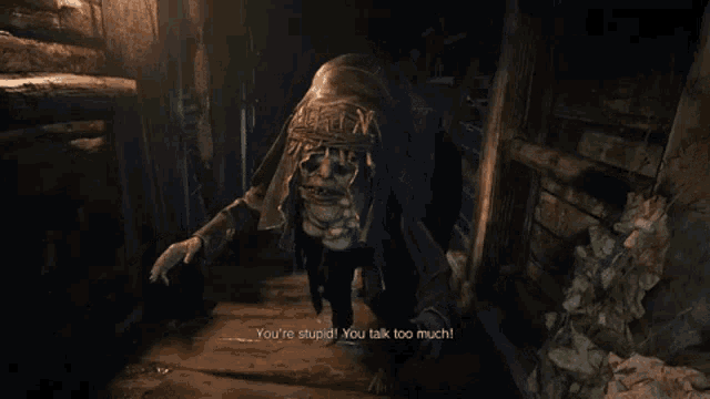 a monster with the word why written on its face