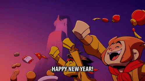 Monkie Kid Happy New Year GIF