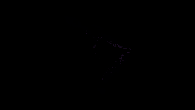 a lightning bolt is coming out of a purple circle on a black background .