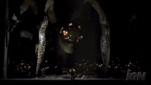 a video game scene with ign written in the corner
