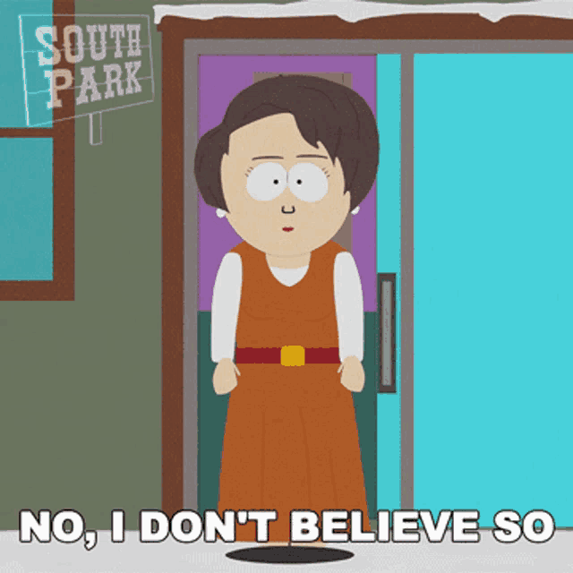 No I Dont Believe So South Park GIF - No I Dont Believe So South Park S9e13 GIFs
