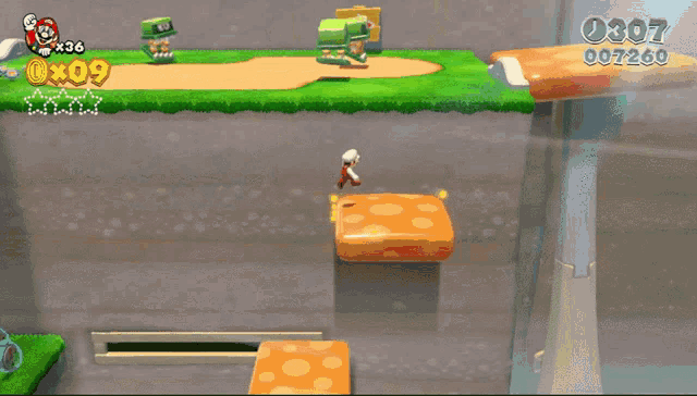 a screenshot of a video game with a green star in the middle of the screen