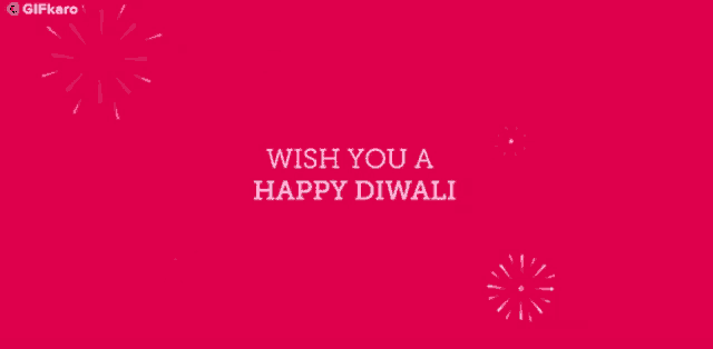a pink background with the words wish you a happy diwali