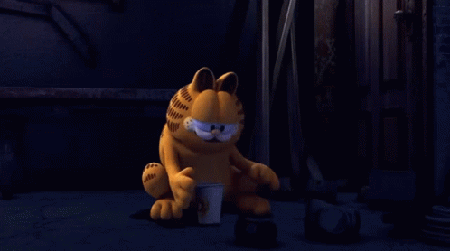 Garfield Coffee GIF - Garfield Coffee Drinking GIFs