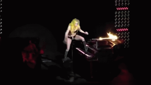 Lady Gaga Falls GIF - GIFs