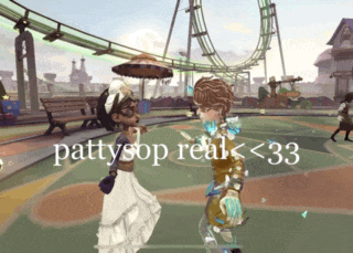 pattysop real < 33 is written on the bottom of the screen