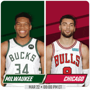 two basketball players from the milwaukee and chicago teams