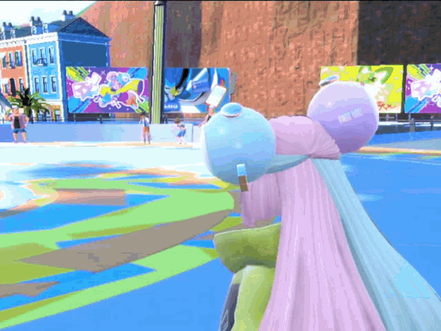 a person in a pink cape is standing in front of a sign that says ' disney '