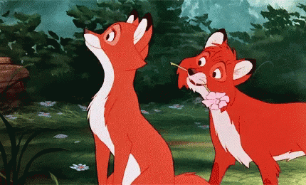 Fox And The Hound Flower GIF - Fox And The Hound Flower GIFs