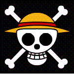 a skull with a hat and crossbones on a black background