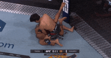 a ufc fight between taira and chairez is shown