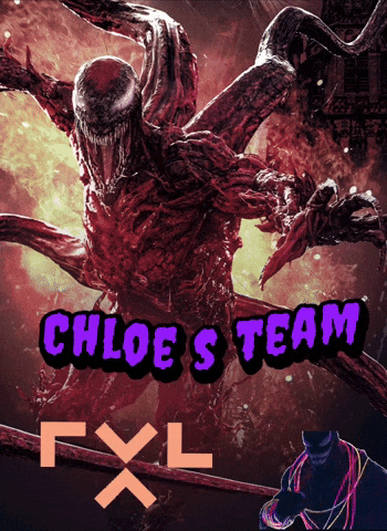 a poster for chloe 's team shows a monster