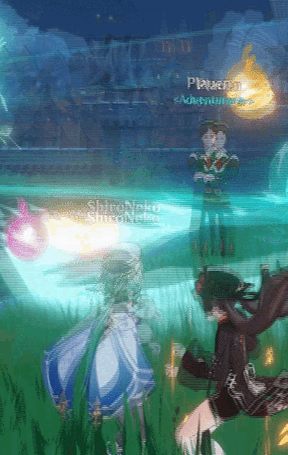 a screenshot of a video game with the name shiro noise written on it