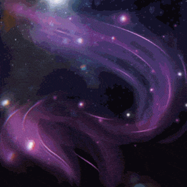 a purple background with a heart shaped swirl