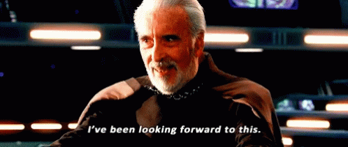 Looking Forward To This Count Dooku GIF - Looking Forward To This Count Dooku GIFs