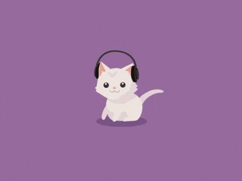 Kitty Headphones GIF - Kitty Headphones Music GIFs