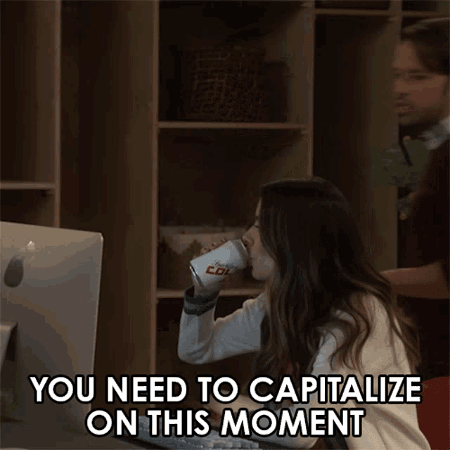 You Need To Capitalize On This Moment Miranda Cosgrove GIF - You Need To Capitalize On This Moment Miranda Cosgrove Carly Shay GIFs