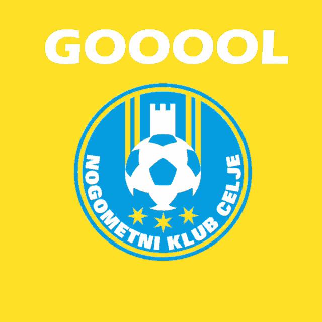 a logo for nogometni klub celje with a soccer ball