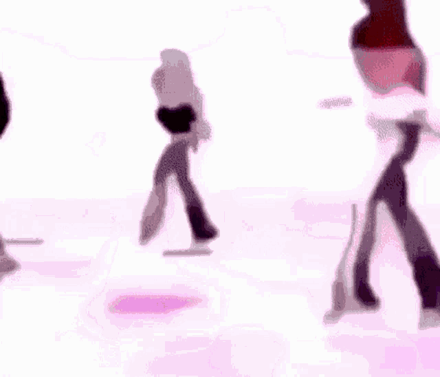 a purple background with a cartoon character dancing