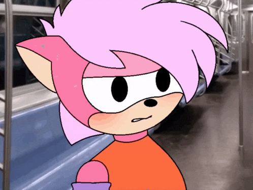 a cartoon drawing of a female sonic the hedgehog