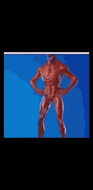 a statue of a man is standing in front of a blue sky